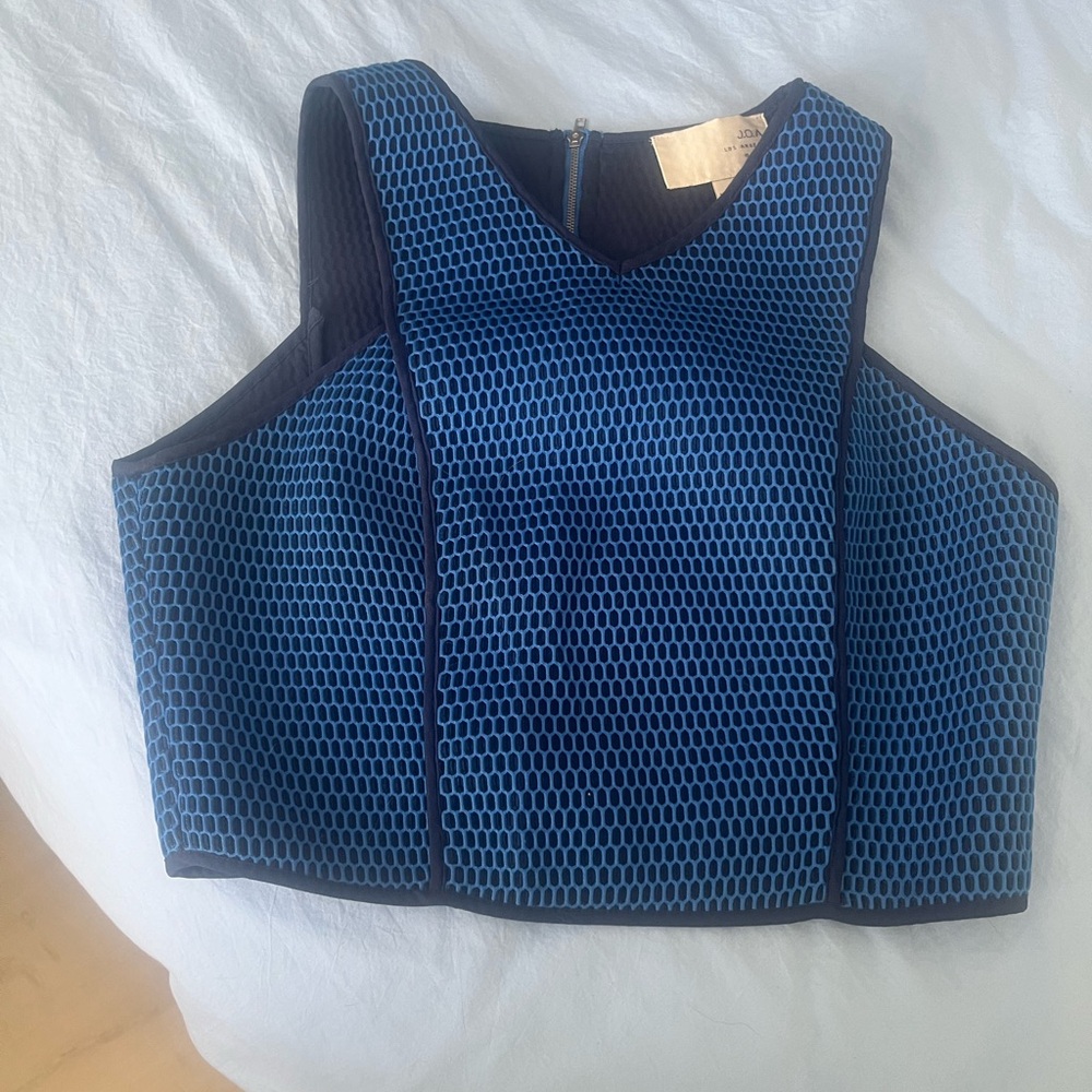 J.O.a. Blue crop top